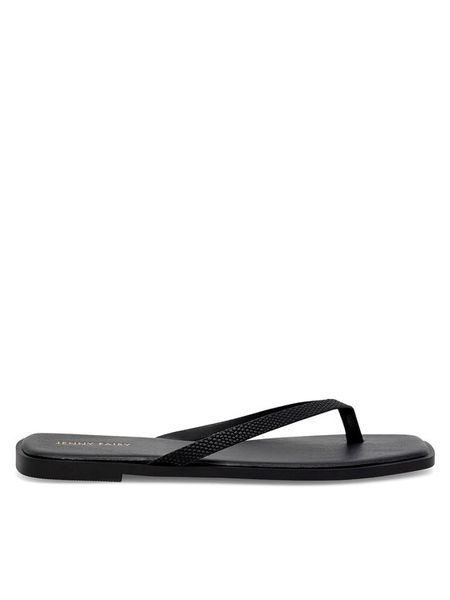 Jenny Fairy Japonki WYL0710-5 Czarny. Czarne klapki damskie Jenny Fairy, bez wzorów, z syntetyku, bez obcasa. Za 49.99 zł.