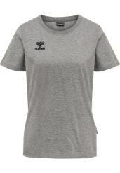 Damska bawełniana koszulka Hummel Move Grid. Szare koszulki sportowe damskie Hummel, xl, bez wzorów, z bawełny, bez kołnierzyka, bez ramiączek, na fitness i siłownię. Za 154.50 zł.