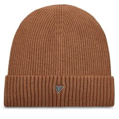 Czapka Guess. Brązowe czapki i kapelusze męskie Guess, na zimę, z aplikacjami. Za 229.99 zł.