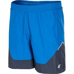 Spodenki męskie SKMF004 - niebieski ciemny. Niebieskie krótkie spodenki sportowe męskie 4f, z materiału. Za 89.99 zł.