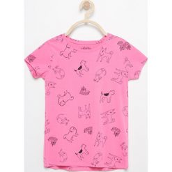 T-shirt we wzory - Różowy. T-shirty damskie marki bonprix. W wyprzedaży za 14.99 zł.