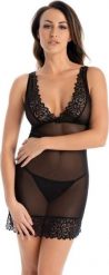 Teyli Koszulka damska siateczkowa Excellent czarna Czarny S/M. Czarne koszule nocne damskie Teyli, m, bez wzorów. Za 124.22 zł.