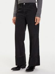Eleh Jeansy EL072 Czarny Regular Fit. Czarne jeansy damskie Eleh. Za 469.99 zł.