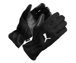 Rękawiczki Puma Winter Players. Czarne rękawiczki dziecięce Puma, bez wzorów, z materiału. Za 33.99 zł.