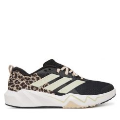 Buty na siłownię adidas. Czarne obuwie sportowe damskie Adidas, bez wzorów, na fitness i siłownię. Za 299.99 zł.