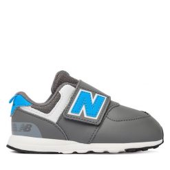 Sneakersy New Balance. Szare trampki i tenisówki chłopięce New Balance, bez wzorów, bez zapięcia. Za 269.99 zł.