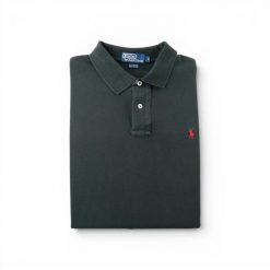 Polo Ralph Lauren koszulka męska z krótkim rękawem. Czarne koszulki polo męskie Ralph Lauren, l, bez wzorów, z tkaniny, klasyczne, bez ramiączek. Za 127.76 zł.