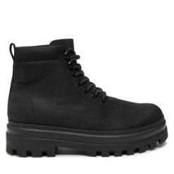 Trapery Calvin Klein Jeans. Czarne śniegowce i trapery męskie Calvin Klein Jeans, z jeansu, bez zapięcia. Za 449.99 zł.