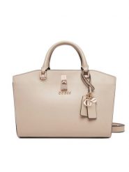 Guess Torebka HWVG96 55060 Beżowy. Brązowe torebki do ręki damskie Guess, z aplikacjami, ze skóry, bez dodatków. Za 399.99 zł.