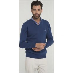 Sir Raymond Tailor Sweter Męski Tour Xl Niebieski. Niebieskie swetry przez głowę męskie marki Sir Raymond Tailor, z bawełny. Za 145.00 zł.