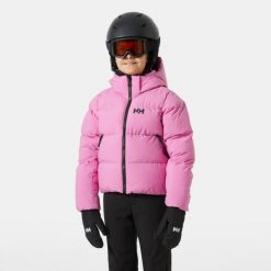 Kurtka z kapturem dla dziewczynki Helly Hansen Nora. Czerwone buty zimowe dziewczęce Helly Hansen, bez wzorów, z puchu, bez zapięcia. W wyprzedaży za 781.00 zł.