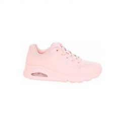 Buty do chodzenia damskie Skechers Uno Frosty Kicks. Czerwone obuwie sportowe damskie Skechers, bez wzorów, z materiału, tenisowe. Za 416.00 zł.