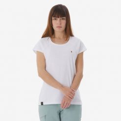 Koszulka wspinaczkowa damska Simond Vertika. Białe t-shirty damskie SIMOND, l, bez wzorów, z bawełny, bez kołnierzyka. Za 69.99 zł.