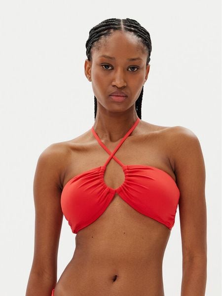 MICHAEL Michael Kors Góra od bikini MM7M327 Czerwony. Czerwone bikini damskie MICHAEL Michael Kors, m, bez wzorów. Za 299.99 zł.