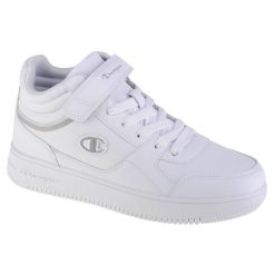 Buty do chodzenia damskie, Champion Rebound Vintage. Białe obuwie sportowe damskie Champion, bez wzorów, z materiału, trekkingowe. Za 219.00 zł.