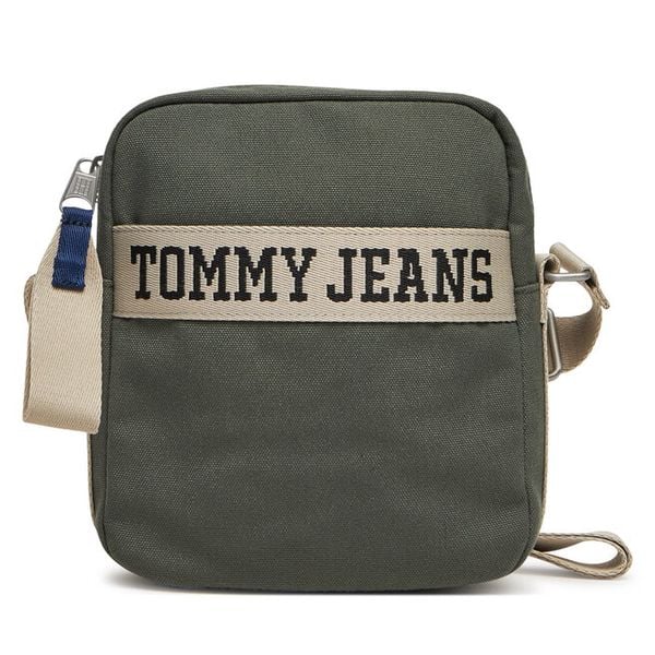 Saszetka Tommy Jeans. Brązowe saszetki męskie Tommy Jeans, z jeansu, młodzieżowe, małe. Za 146.99 zł.