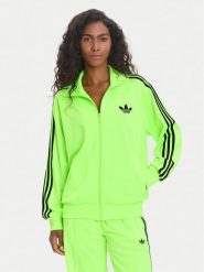 Adidas Bluza adicolor Classic Firebird JX7859 Zielony Loose Fit. Zielone bluzy damskie Adidas, m, bez wzorów, z syntetyku, bez kaptura. Za 279.99 zł.