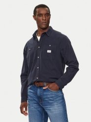 Guess Jeans Koszula M4YH37 WGCF1 Granatowy Regular Fit. Niebieskie koszule męskie Guess Jeans, m, z aplikacjami, z bawełny, bez kołnierzyka, bez ramiączek. Za 239.99 zł.