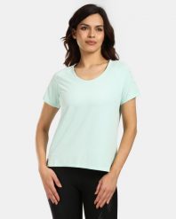 Damska koszulka biegowa ultralight Kilpi LIMED-W. Zielone t-shirty damskie Kilpi, s, bez wzorów, z materiału, klasyczne, bez kołnierzyka. Za 91.56 zł.