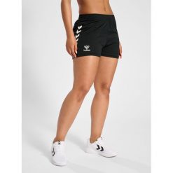 Damskie szorty z poliestru Hummel HmlStaltic. Czarne szorty sportowe damskie Hummel, xl, bez wzorów, sportowe, do piłki nożnej. Za 113.50 zł.