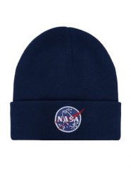 Alpha Industries Czapka 198948 Niebieski. Niebieskie rękawiczki męskie Alpha Industries, na zimę, bez wzorów, z wiskozy. Za 89.99 zł.