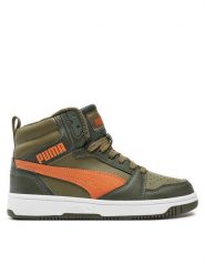 Puma Sneakersy Rebound V6 Mid Wtr Jr 394685 05 Khaki. Brązowe buty sportowe chłopięce Puma, bez wzorów, ze skóry, bez zapięcia. Za 249.99 zł.