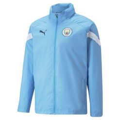 Kurtka treningowa Manchester City All Weather 2022/23. Białe kurtki męskie Puma, m, bez wzorów, bez kaptura. Za 262.80 zł.