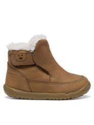 Geox Kozaki B Macchia Boy B664NB 00033 C6777 Brązowy. Brązowe buty zimowe chłopięce Geox, bez wzorów, z nubiku, bez zapięcia. Za 299.99 zł.