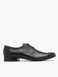Czarne eleganckie półbuty męskie. Czarne eleganckie półbuty Ryłko, ze skóry, eleganckie, bez zapięcia. Za 429.99 zł.