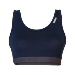 SENSOR Biustonosz MERINO ACTIVE BRA WOM deep blue-L. Niebieskie bielizna termoaktywna damska Sensor, l, bez wzorów, z materiału, bez ramiączek. Za 142.99 zł.