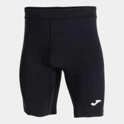 Spodenki do biegania męskie Joma Record Tights. Czarne krótkie spodenki sportowe męskie 909, m, bez wzorów, z elastanu, do biegania. Za 79.99 zł.