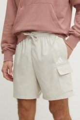 Spodenki męskie adidas Essentials Small Logo Cargo Chelsea. Brązowe krótkie spodenki sportowe męskie Adidas, m, bez wzorów, z materiału, na fitness i siłownię. Za 141.99 zł.