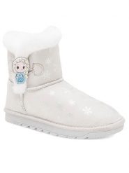 Frozen Śniegowce AW23-105DFR Szary. Szare buty zimowe dziewczęce Frozen, bez wzorów, z materiału, bez zapięcia. Za 64.99 zł.