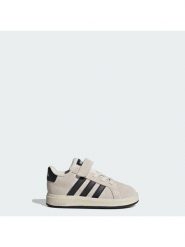 Adidas Sneakersy Grand Court 2.0 JR0778 Écru. Buty sportowe dziewczęce Adidas, bez wzorów, ze skóry, bez zapięcia. Za 133.99 zł.