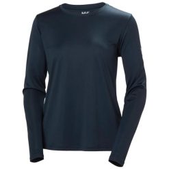 Bluza damska Helly Hansen Tech Crels 2.0. Niebieskie bluzy damskie Helly Hansen, s, bez wzorów, z materiału, bez kaptura. Za 194.50 zł.