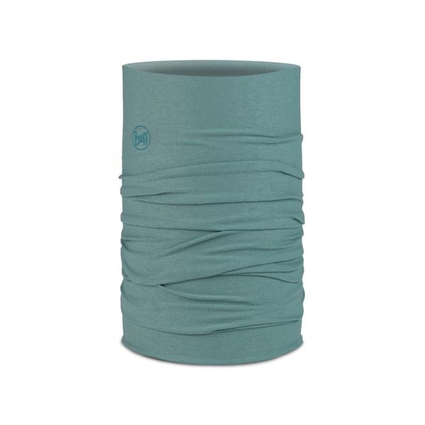 Chusta wielofunkcyjna Buff Original EcoStretch. Niebieskie szaliki męskie Buff, bez wzorów. Za 99.99 zł.