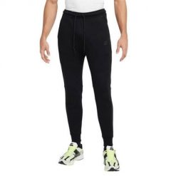 Spodnie sportowe męskie Nike HV0959010. Czarne spodnie sportowe męskie Nike, m, bez wzorów, z bawełny, na fitness i siłownię. Za 473.25 zł.