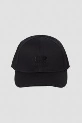 C.P. COMPANY Czarna męska czapka z daszkiem. Czarne czapki i kapelusze męskie C.P. Company, bez wzorów. W wyprzedaży za 279.99 zł.