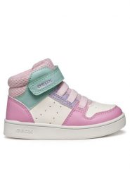 Geox Sneakersy B Eclyper B465MA 000BC C1364 M Różowy. Czerwone buty sportowe dziewczęce Geox, bez wzorów, ze skóry, bez zapięcia. Za 159.99 zł.