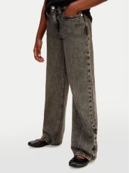 Calvin Klein Jeans Jeansy IG0IG03055 Szary Wide Leg. Szare jeansy dla dziewczynek Calvin Klein Jeans, z bawełny. Za 349.99 zł.