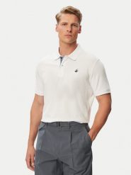 Beverly Hills Polo Club Polo P-SS26M-P450106 Biały Regular Fit. Białe koszulki polo męskie Beverly Hills Polo Club, l, bez wzorów, z bawełny, bez ramiączek. Za 249.99 zł.