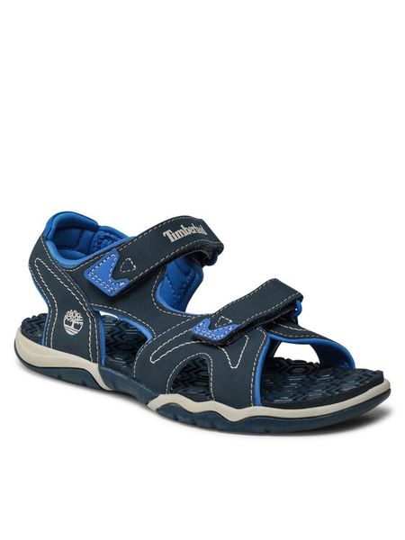 Timberland Sandały Adventure Seeker TB0A1O5H431 Granatowy. Niebieskie sandały chłopięce Timberland, ze skóry, bez zapięcia. Za 209.99 zł.