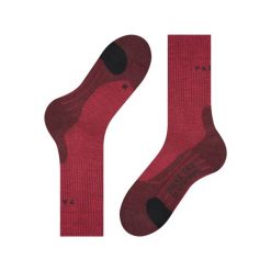 Skarpetki damskie Falke TK2 Wool. Czerwone skarpety damskie Falke, bez wzorów. Za 181.50 zł.