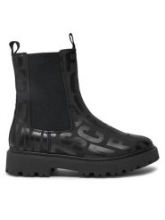 Marc Jacobs Sztyblety W60333 M Czarny. Czarne botki dziewczęce Marc Jacobs, ze skóry, bez zapięcia. Za 419.99 zł.