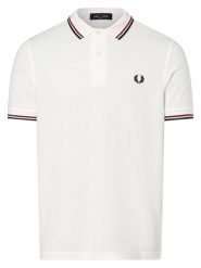 Fred Perry koszulka polo Mężczyźni Bawełna biały, XL. Białe koszulki polo męskie Fred Perry, m, bez wzorów, z bawełny, klasyczne, bez ramiączek. Za 449.95 zł.