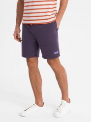 Dresowe szorty unisex ze ściągaczem w pasie fioletowe V13 OU-SRBC-0101 XL/XXL. Fioletowe szorty sportowe damskie Ombre, xl, bez wzorów, z dresówki, sportowe. Za 408.47 zł.