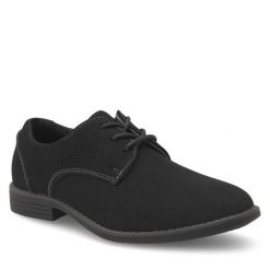 Półbuty Ottimo. Czarne półbuty chłopięce Ottimo, bez wzorów, bez zapięcia. Za 95.99 zł.