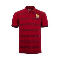 Koszula z kołnierzykiem męska Barcelona. Czerwone koszule męskie FC Barcelona, l, bez wzorów, sportowe, bez kołnierzyka, bez ramiączek. Za 192.12 zł.