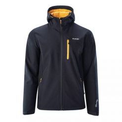 Kurtka męska Softshell Hi-Tec Sihar SP - czarny, Rozmiar L. Czarne buty sportowe męskie Hi-tec, l, bez wzorów, z elastanu, sportowe, bez kaptura. Za 179.99 zł.