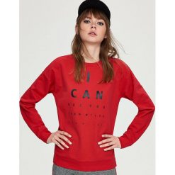 Bluza z nadrukiem - Czerwony. Bluzy damskie Sinsay. W wyprzedaży za 24.99 zł.